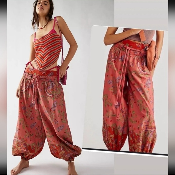 Free People Pants - Free People After Glow Balloon Pant Red Size Smalll